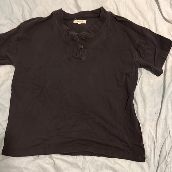 Madewell Short Sleeve Costa Mesa Henley Sz Small - Picture 2 of 4